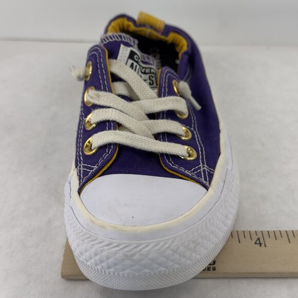 Converse Chuck Taylor All Star Shoreline Slip-On Low Top Sz W 6.5 Purple Gold - Picture 8 of 11